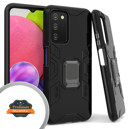 For Motorola Moto G Stylus 2022 4G Hybrid Heavy Duty Armor Protective Bumper with 360° Degree Ring Holder Kickstand  Phone Case Cover