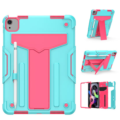 Case for Samsung Galaxy Tab S6 Lite 10.4" Tough Hybrid Kickstand Vertical 3in1 Shockproof Anti-Scratch PC + Silicone Aromr Tablet Teal Pink Tablet Cover