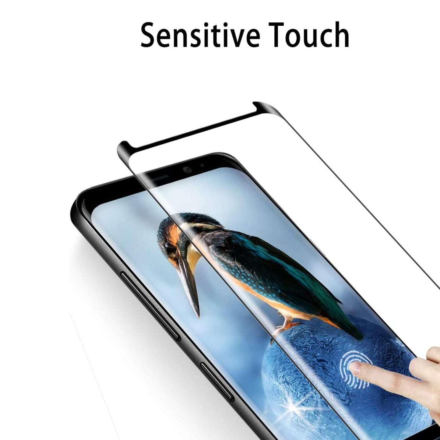 For Samsung Galaxy S23 Ultra Screen Protector 3D Curved Edge Full Coverage 9H Hardness Temper Glass Full Cover Clear Black Screen Protector