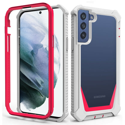 For Samsung Galaxy S22 /Plus Ultra Solid Tough Shockproof Ultimate Hybrid Full-Body Rugged Bumper Frame Clear Back Hard PC Soft TPU  Phone Case Cover