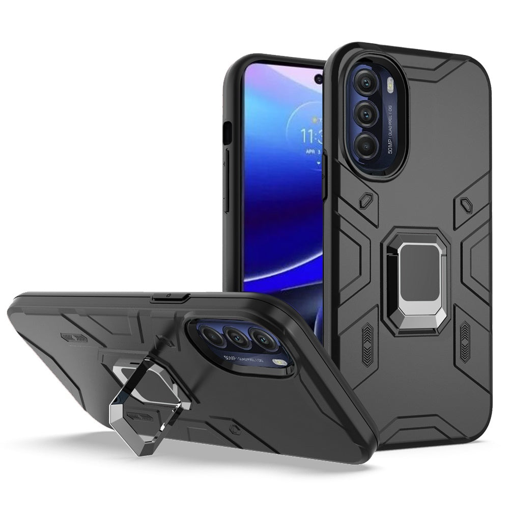 For Apple iPhone 11 (6.1") Slim Rugged Shockproof Hybrid with Magnetic Ring Stand Holder  Phone Case Cover