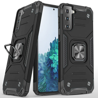 For Boost Mobile Celero 5G Armor Hybrid with Ring Holder Kickstand Shockproof Heavy-Duty Durable Rugged Dual Layer  Phone Case Cover