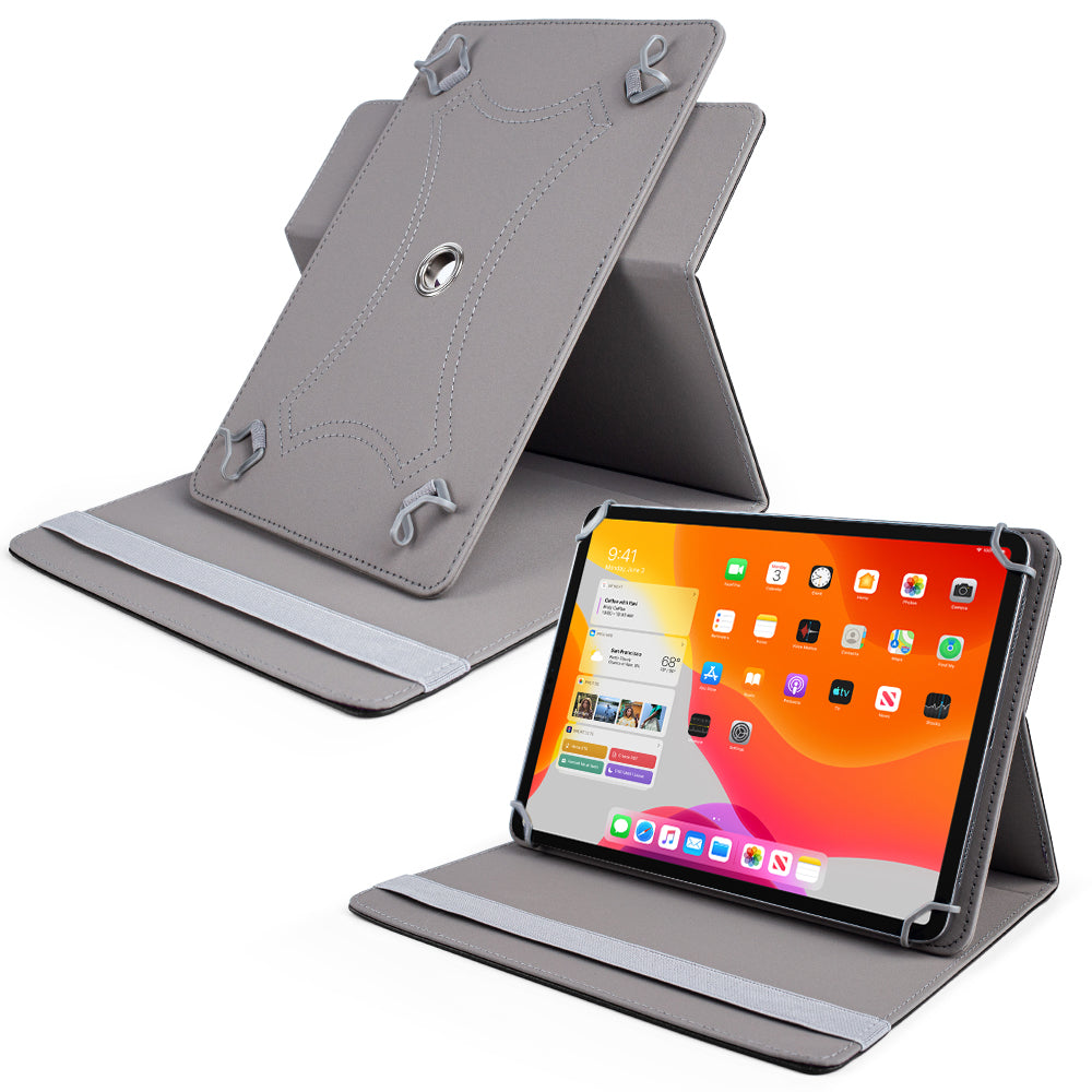 For Universal Tablet Case PU Leather with 360 Degree Rotatable Kickstand and Multiple Viewing Angles Fit 9" - 11" iPad/Android/Tablet PCs  Phone Case Cover