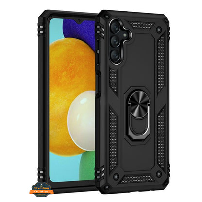 For Samsung S21 Shockproof Tuff Hybrid Dual Layer PC + TPU with 360° Ring Stand Metal Kickstand Heavy Duty Armor Shell  Phone Case Cover