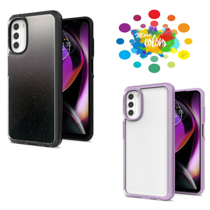 For Motorola Moto G 5G 2022 Colorful Hybrid Shockproof Protection Soft TPU Frame and Hard PC Back Slim Fit  Phone Case Cover