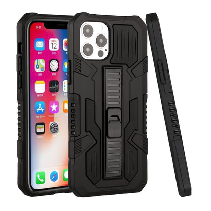 For Apple iPhone 13 Pro (6.1") Hybrid Tough Rugged [Shockproof] Dual Layer Protective with Kickstand Military Grade Hard PC + TPU  Phone Case Cover