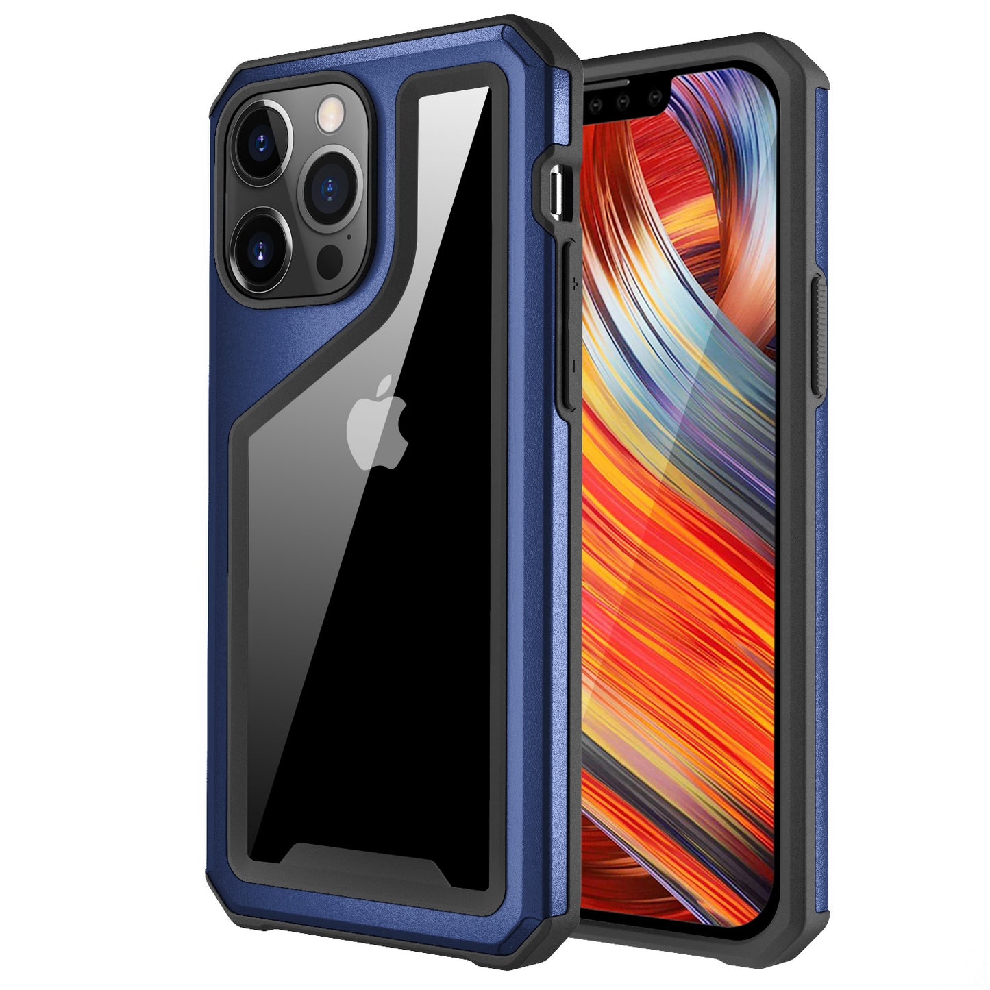 For Apple iPhone XR Clear Hybrid Aluminum Alloy Protective Shockproof Hard Back Dual Layer Thick Bumper Frame  Phone Case Cover