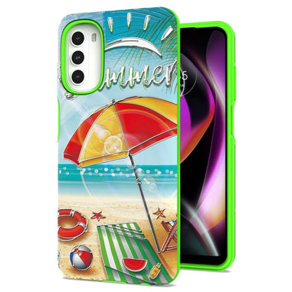 For Motorola Moto G 5G 2022 Fashion Pattern Design Shockproof Protection Soft TPU Frame and Hard PC Back Slim  Phone Case Cover