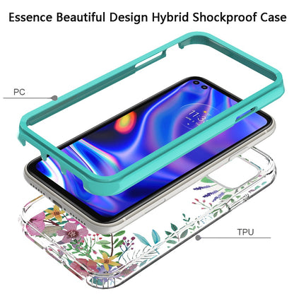 For Motorola Edge+ Plus 2022 Beautiful Design 3 in 1 Hybrid Armor Hard PC Rubber TPU Shockproof Protective Frame  Phone Case Cover