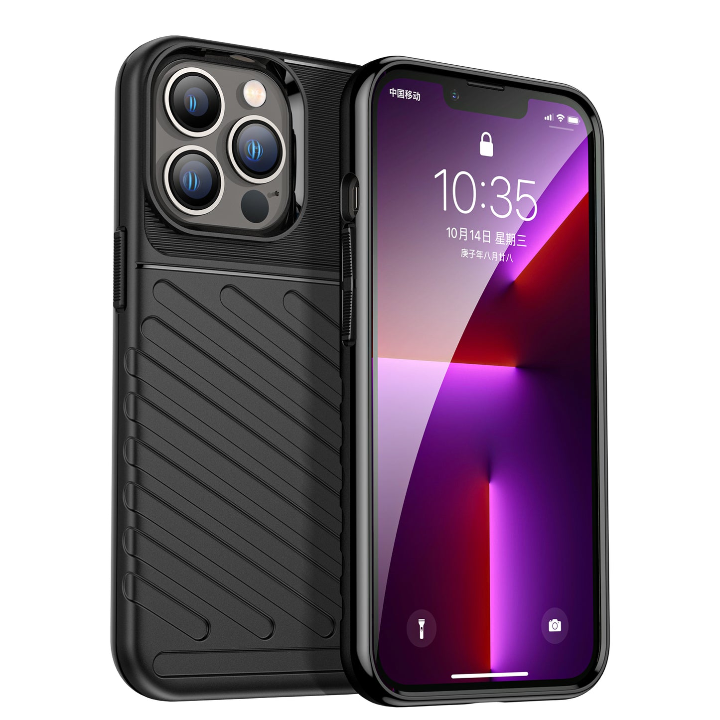 For Motorola Moto Edge (2022) Rugged Hybrid Hard Silicone Gel TPU Bumper Texture Shockproof Anti Slip Protective Stylish Black Phone Case Cover