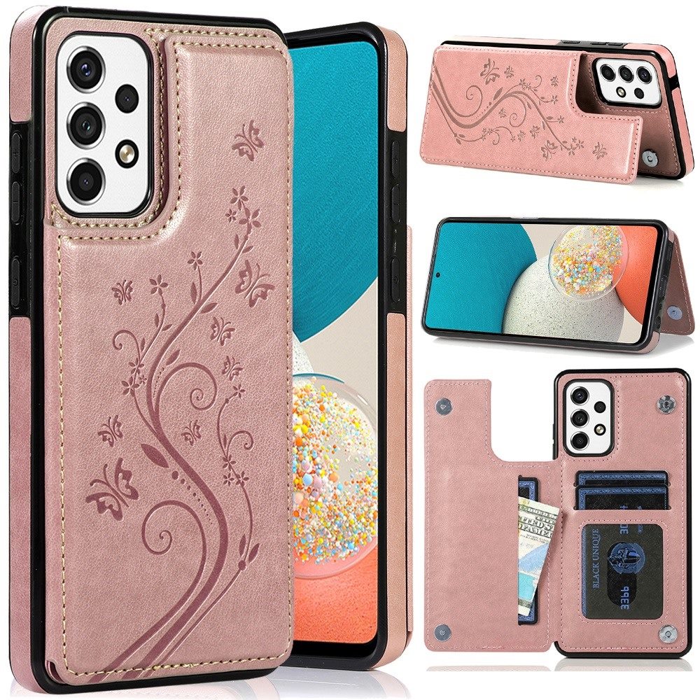 For Samsung Galaxy A53 5G Fashion Design Wallet PU Leather with [Two Magnetic Clasp] [Card Slots] Stand Back Storage Flip  Phone Case Cover