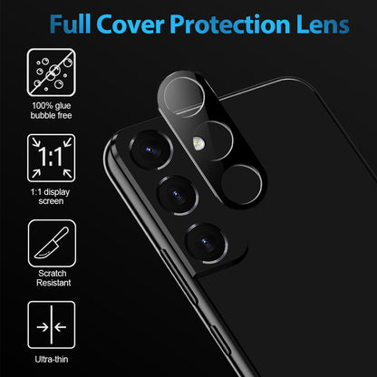 For Samsung Galaxy S23 /Plus /Ultra Camera Lens Protector Tempered Glass Rear Back Camera Protective Lens Shield, Case Friendly  Screen Protector