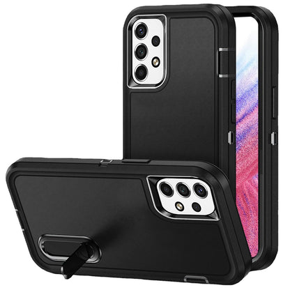 For Samsung Galaxy A53 5G Hybrid 3 Layers 3in1 Hard PC Shockproof with Kickstand Heavy Duty TPU Rubber Anti-Drop  Phone Case Cover