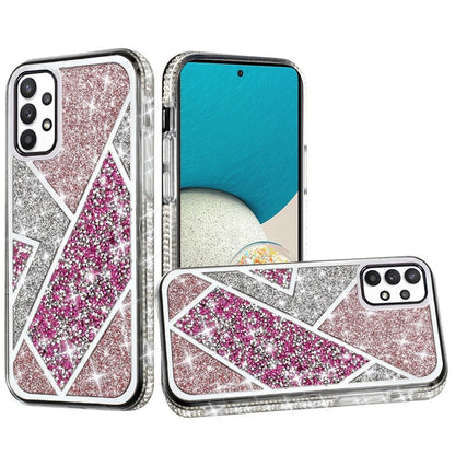 For Samsung Galaxy A53 5G Glitter Bling Diamond Rhinestone Sparkly Bumper Fashion Shiny Fancy Cases Hybrid Rugged  Phone Case Cover