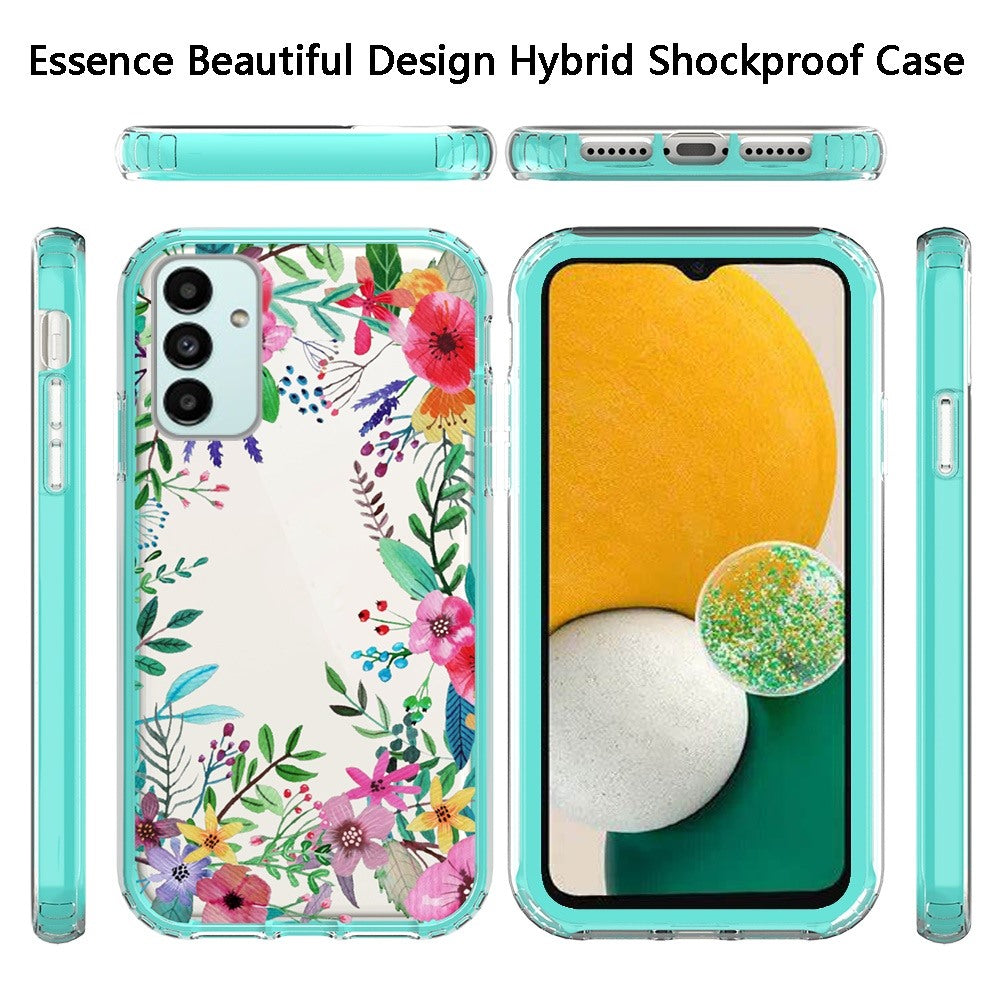 For Samsung Galaxy A13 5G Beautiful Design 3 in 1 Hybrid Triple Layer Armor Hard Plastic Soft Rubber TPU Shockproof Protective Frame  Phone Case Cover