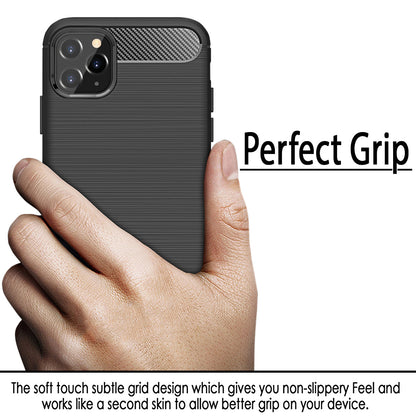 For Motorola Moto Edge (2022) Carbon Fiber Design Silicone Soft Skin Flexible TPU Gel Rubber Rugged Brushed Texture  Phone Case Cover