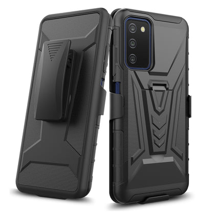 For TCL 30 XE 5G Belt Clip Holster Dual Layer Shockproof with Clip On & Kickstand Heavy Duty Full Body 3in1 Hybrid Black Phone Case Cover