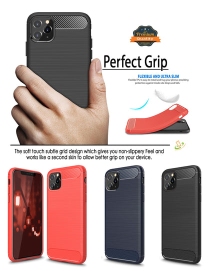 For Nokia X100 Carbon Fiber Design Slim Fit Silicone Soft Skin Flexible Lightweight TPU Gel Rubber Absorbing Rugged Brushed  Phone Case Cover