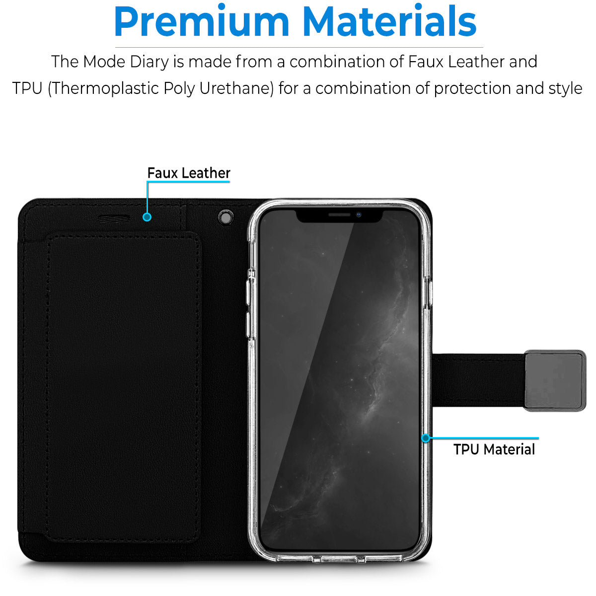 For Apple iPhone 13 Pro Max (6.7") luxurious PU leather Wallet 6 Card Slots Infolio with Wrist Strap & Kickstand Pouch Flip Shockproof  Phone Case Cover