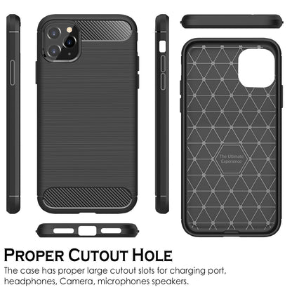 For Motorola Moto Edge (2022) Carbon Fiber Design Silicone Soft Skin Flexible TPU Gel Rubber Rugged Brushed Texture  Phone Case Cover