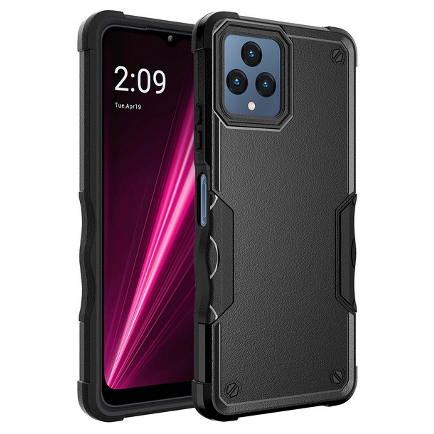 For T-Mobile Revvl 6 Pro 5G /Revvl 6 5G Hybrid Shockproof Heavy-Duty Tough Rugged Hard PC Soft TPU Lightweight Slim  Phone Case Cover