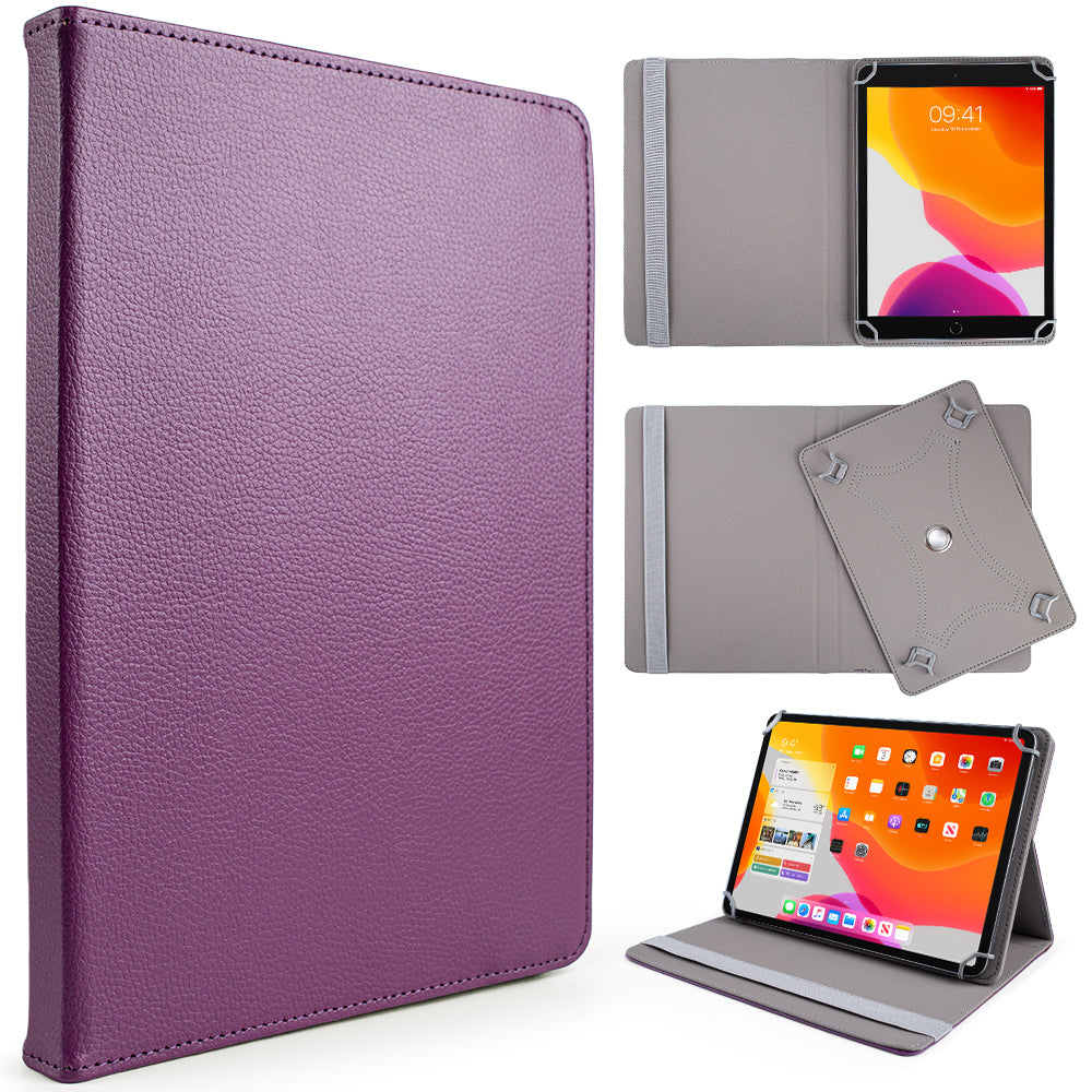 For Universal Tablet Case PU Leather with 360 Degree Rotatable Kickstand and Multiple Viewing Angles Fit 9" - 11" iPad/Android/Tablet PCs  Phone Case Cover