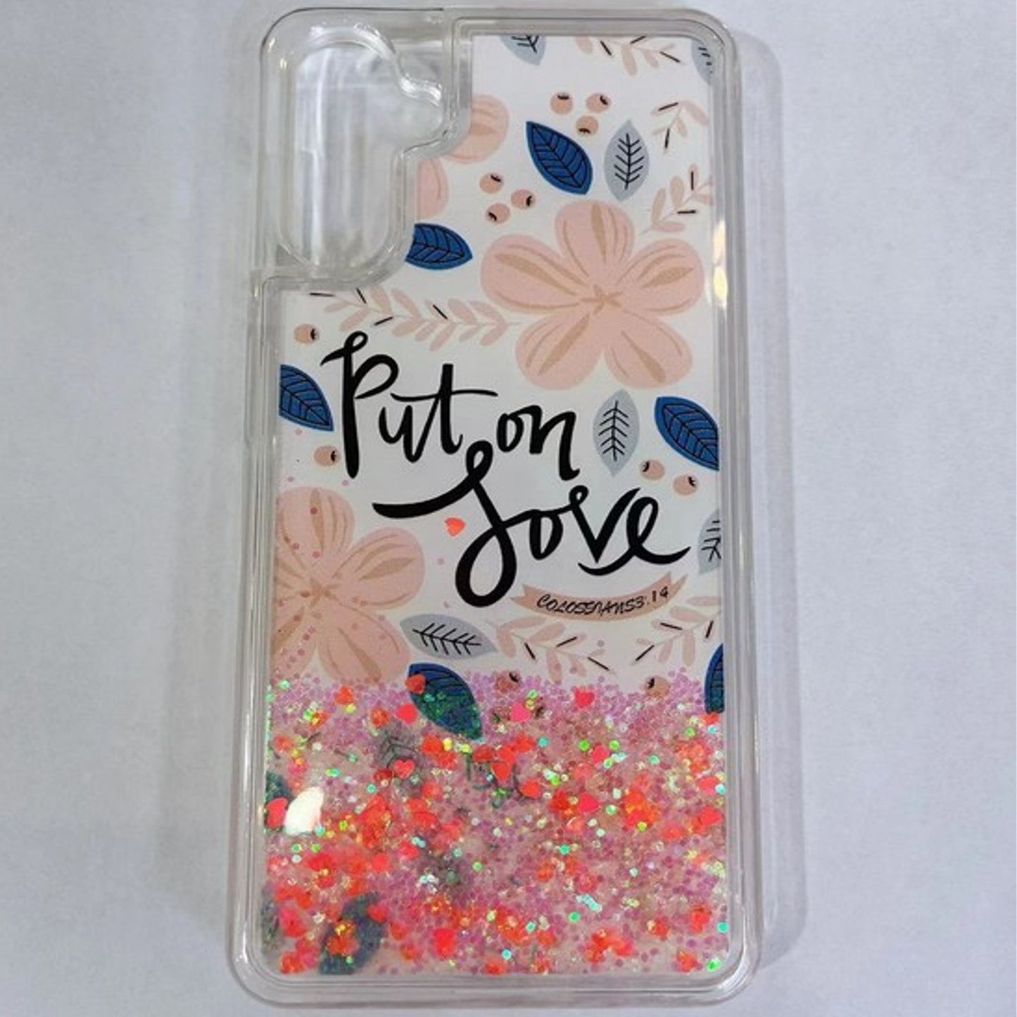 For Apple iPhone 14 /Pro Max Quicksand Glitter Design Colorful Waterfall Liquid Floating Sparkle Bling Rubber  Phone Case Cover