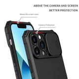 For Apple iPhone 14 Plus (6.7") Hybrid Hard TPU Rubber Shockproof with Vertical Kickstand & Camera Cover Protection  Phone Case Cover