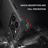 For Apple iPhone 14 Plus (6.7") Hybrid Hard TPU Rubber Shockproof with Vertical Kickstand & Camera Cover Protection  Phone Case Cover