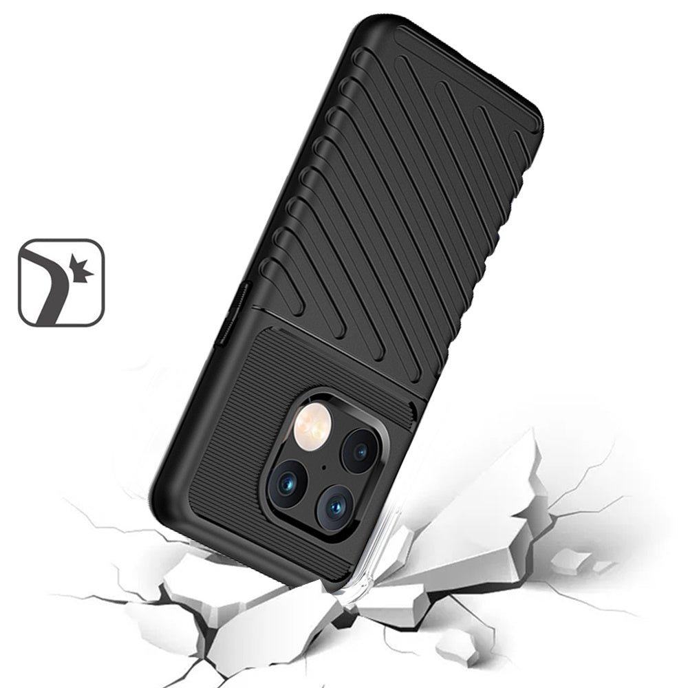 For OnePlus 10 Pro 5G Rugged Hybrid Hard PC Soft Silicone Gel TPU Bumper Texture Shockproof Anti Slip Protective Stylish  Phone Case Cover