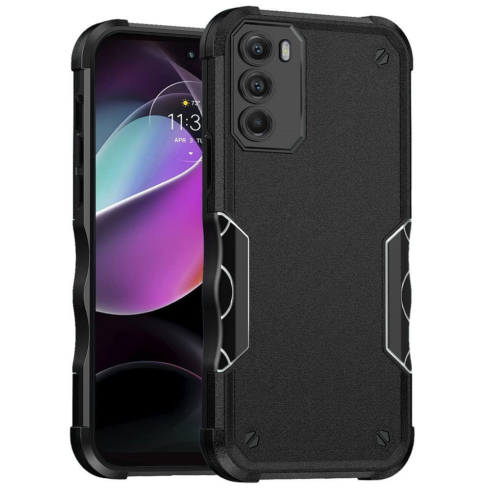 For T-Mobile Revvl 6 Pro 5G /Revvl 6 5G Hybrid Shockproof Heavy-Duty Tough Rugged Hard PC Soft TPU Lightweight Slim  Phone Case Cover