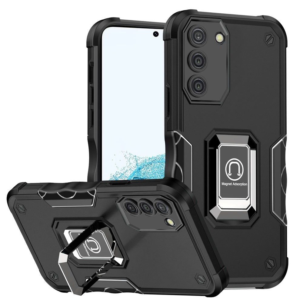 For Motorola Moto G 5G 2022 Hybrid Cases with Magnetic Ring Holder Stand Kickstand Heavy Duty Rugged Shockproof  Phone Case Cover