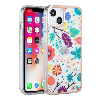 For Apple iPhone 13 Pro Max (6.7") Stylish Design Floral IMD Hybrid Rubber TPU Hard PC Shockproof Rugged Slim Fit  Phone Case Cover