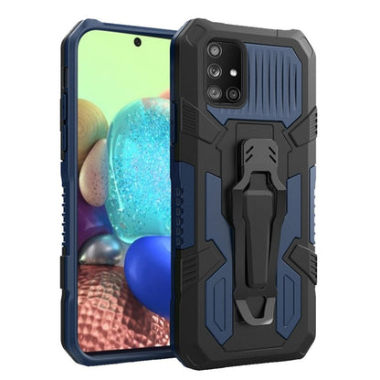 For Samsung Galaxy A71 5G Rugged Heavy Duty Dual Layers Hybrid Shockproof Shell with Built in Metal Clip Holder & Kickstand  Phone Case Cover