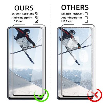 For Samsung Galaxy A03s (2022) Screen Protector Tempered glass Protective Film [3D Curved Full Coverage] [9H Hardness] [No bubbles] [Case Friendly] Clear Black Screen Protector