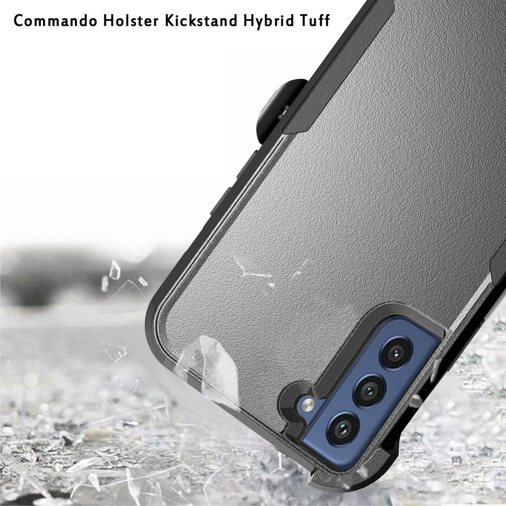 For Apple iPhone 11 (6.1") Hybrid Rugged Shockproof 3-Layer Military Durable Heavy Duty with 360 Swivel Belt Clip Kickstand & Holster  Phone Case Cover