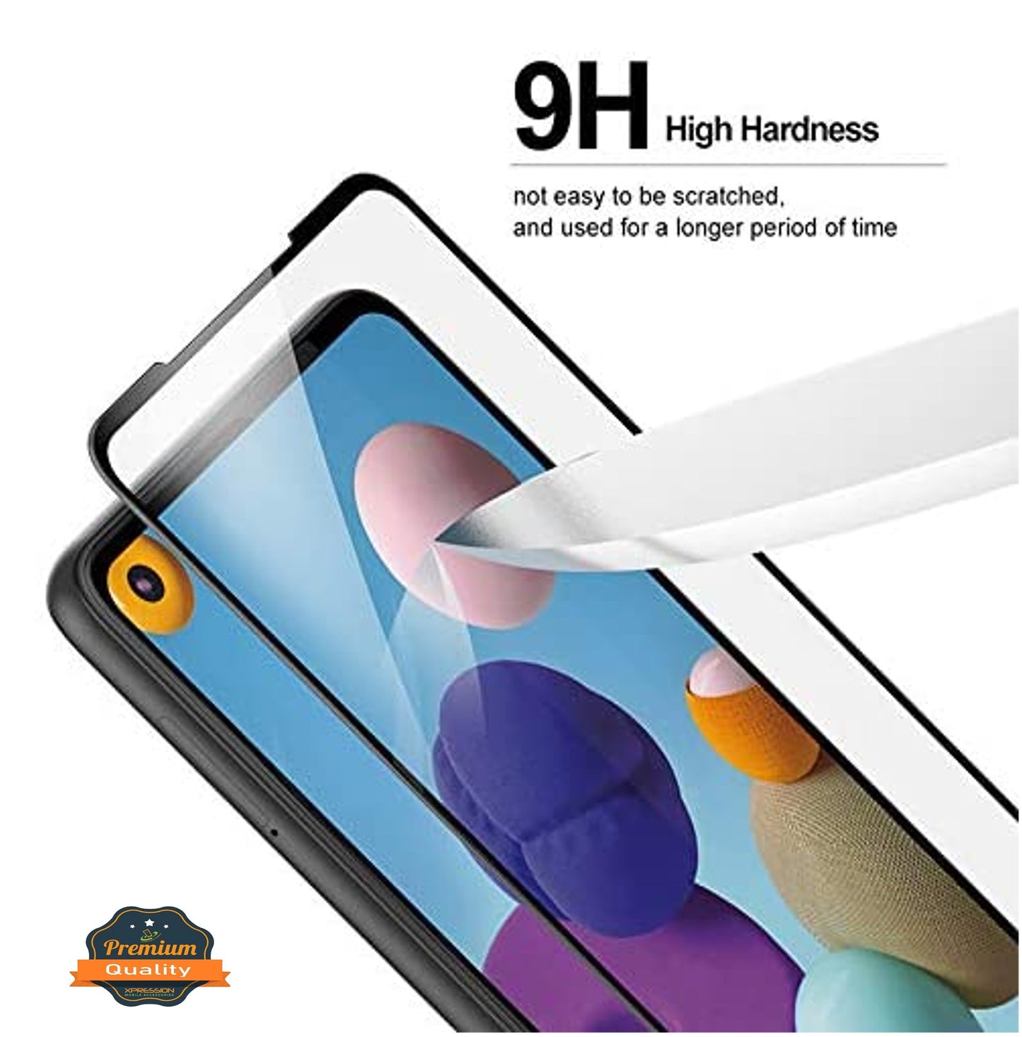 For Motorola Moto G Stylus 2021 5G Version Screen Protector, 9H Hardness Full Glue Adhesive Tempered Glass [3D Curved Glass, Bubble Free] HD Glass Screen Protector Clear Black Screen Protector