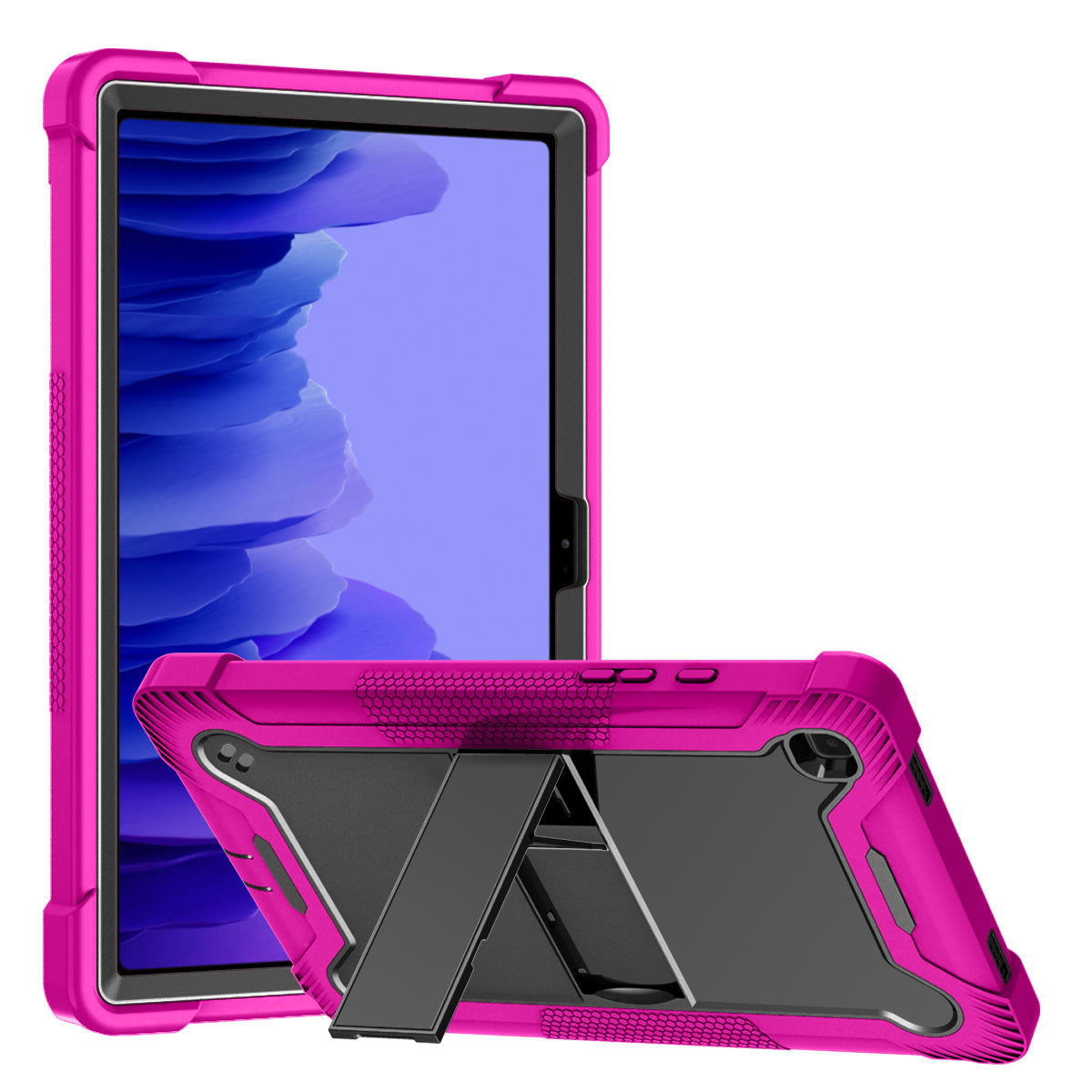 Case for Samsung Galaxy Tab S8 Ultra Tough Tablet Strong with Kickstand Hybrid Heavy Duty High Impact Shockproof Stand Tablet Pink Tablet Cover