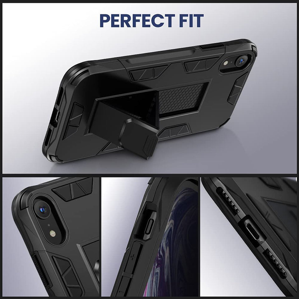 For Kyocera DuraForce Ultra 5G UW E7110 with Hidden Kickstand Magnet Grip Military Grade Shockproof Stand Hybrid Armor  Phone Case Cover