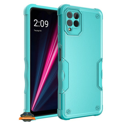 For T-Mobile Revvl 6 Pro 5G /Revvl 6 5G Hybrid Shockproof Heavy-Duty Tough Rugged Hard PC Soft TPU Lightweight Slim  Phone Case Cover