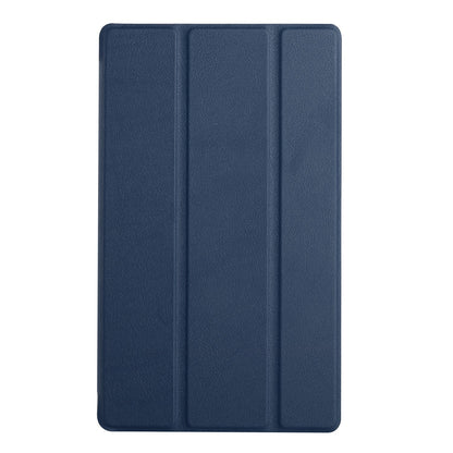 Case for Samsung Galaxy Tab S6 Lite 10.4" Thin Lightweight Trifold Stand Magnetic Closure PU Leather Hard Folio Hybrid Protective Tablet Blue Tablet Cover