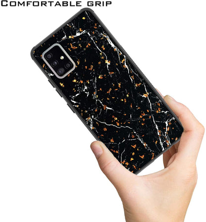 For Samsung Galaxy A53 5G Marble Fashion Stone Stylish Flake Glitter Bling Hybrid Slim Glossy TPU Rubber Hard Protection  Phone Case Cover