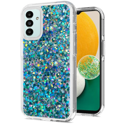 For Samsung Galaxy A13 5G Colorful Glitter Bling Sparkle Epoxy Glittering Shining Hybrid Hard Silicone Shockproof  Phone Case Cover