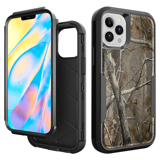 For Apple iPhone 13 /Pro Max Armor 3 in 1 Three Layer Heavy Duty Rugged Hybrid Hard PC Soft TPU Bumper Shockproof Full Protective  Phone Case Cover