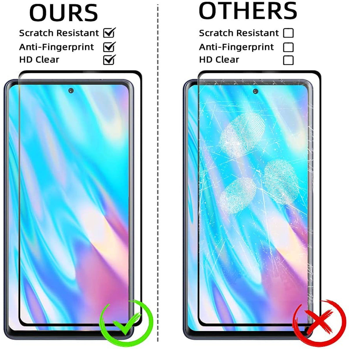 For Samsung Galaxy S22 /Plus + / Ultra Tempered Glass 3D Curved Edge Screen Protector [Support fingerprint unlock] Full Cover, 9H Hardness Protective Glass  Screen Protector