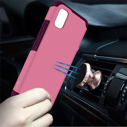 For TCL ION Z Ultra Slim Corner Protection Shock Absorption Hybrid Dual Layer Hard PC + TPU Rubber Armor Defender  Phone Case Cover