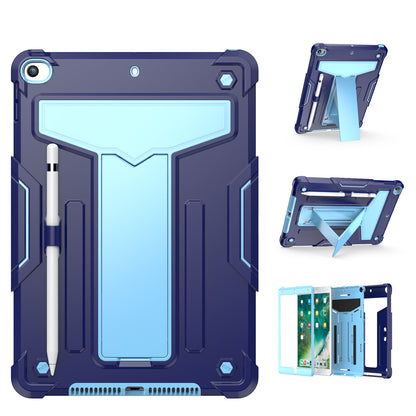 Case for Samsung Galaxy Tab S6 Lite 10.4" Tough Hybrid Kickstand Vertical 3in1 Shockproof Anti-Scratch PC + Silicone Aromr Tablet Blue Tablet Cover