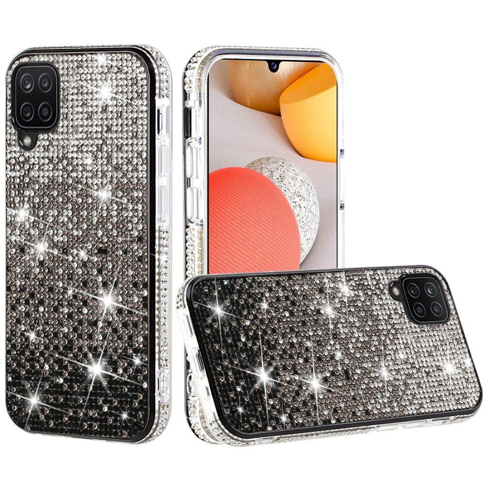 For Samsung Galaxy A42 5G Glitter Bling Ultra Thin TPU Sparkle Diamond Rhinestone Shiny Full Cover Crystal Stones Back  Phone Case Cover