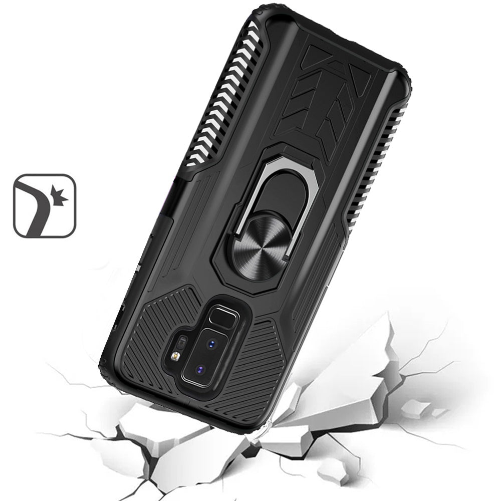 For Samsung Galaxy S9 /S9 Plus Military Grade Hybrid Heavy Duty 2 in 1 Protective Hard PC and Silicone with Ring Stand Holder  Phone Case Cover