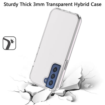 For Samsung Galaxy S22 /Plus Ultra Transparent Shock Absorption TPU Rubber Gel Thick 3mm Hybrid Silicone Protective Slim Back  Phone Case Cover